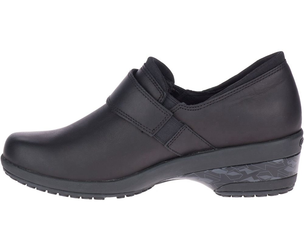 Merrell Slip Ons Black - Valetta PRO Moc Work - Womens 24FVLKOQI